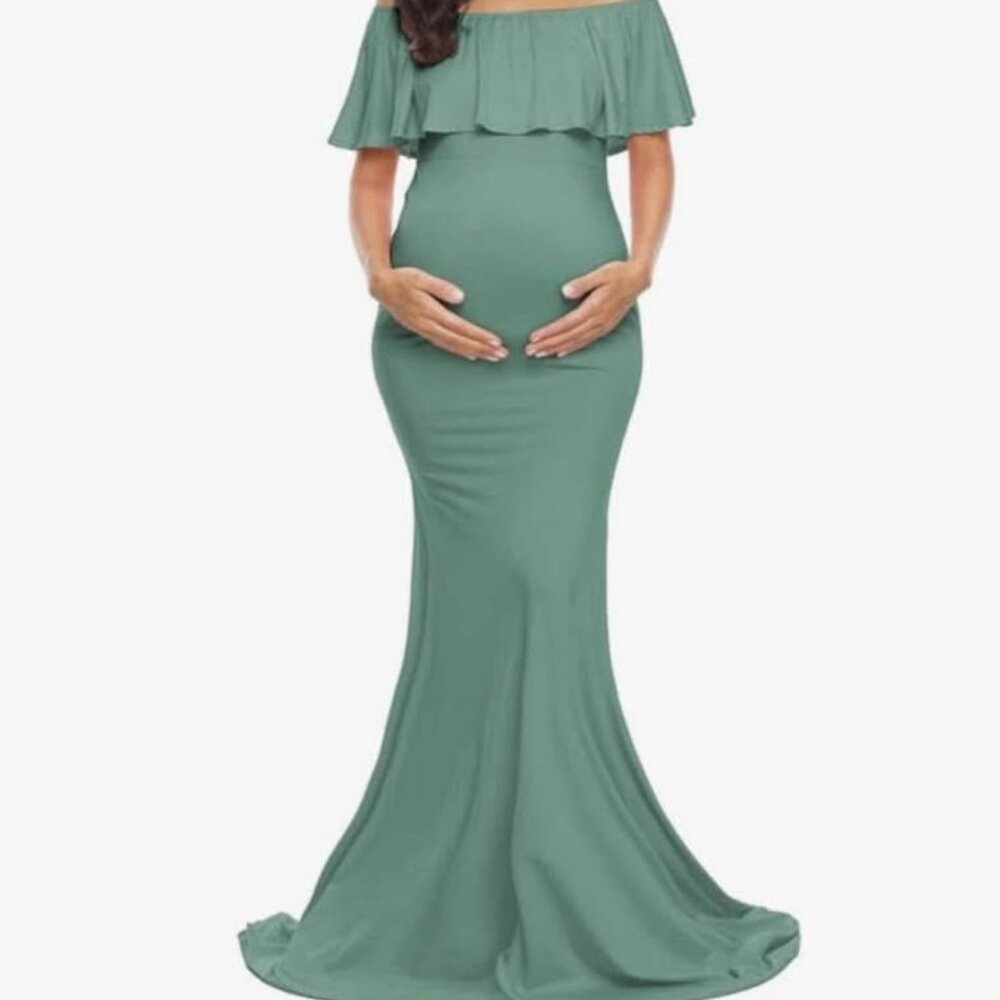 Sage Green Maternity Dress